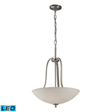 Mayfield 19'' Wide 3-Light Pendant - Brushed Nickel - Includes LED Bulbs 17142/3-LED Elk Lighting