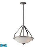 Mayfield 17'' Wide 3-Light Pendant - Brushed Nickel - Includes LED Bulbs 17143/3-LED Elk Lighting