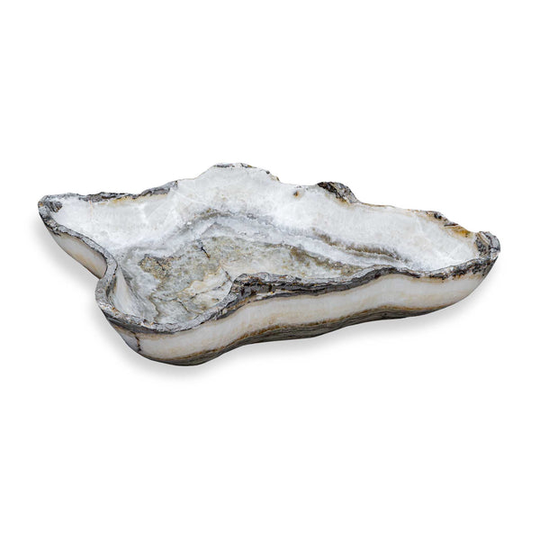 Uttermost Uttermost Lunara Hand-carved Gray Onyx Stone Bowl Artisan Centerpiece Decor 17146