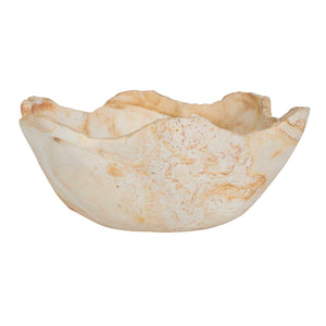 Uttermost Hand-carved Natural Stone Bowl Organic Sculptural Accent for Home or Garden
