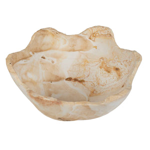 Uttermost Hand-carved Natural Stone Bowl Organic Sculptural Accent for Home or Garden