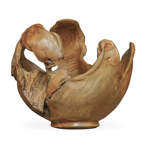 Uttermost Uttermost Hand-carved Solid Teak Sculptural Bowl Organic Indoor Outdoor Decor 17148