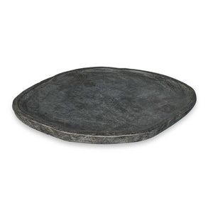 Uttermost Uttermost Handcrafted River Stone Decorative Tray Organic Sculptural Charcoal Finish 17149