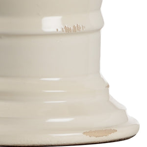 Wildwood Amalfi Hand-Sculpted Table Lamp By Vietri — 30" Aged Cream Ceramic Accent For Timeless Interiors 17165
