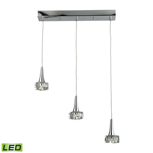 Alea 19'' Wide 3-Light Pendant - Polished Chrome 17166/3 Elk Lighting