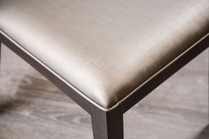 English Elm 2pc Side Chair with Mid-Century Angled Legs Upholstered Seat & Back, Warm Wood Frame Comfort Dark Gray,Espresso 23 L x 42 W x 15 H B2741P406253