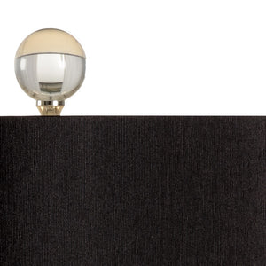 Wildwood Argento Ceramic Urn Lamp By Vietri — Aged Cream & Black Bubble Glaze On Clear Acrylic Base, 31.5" H 17192-2