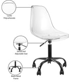 Clarion Matte Black Office Chair 171Black Meridian Furniture