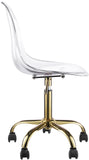 Clarion Gold Office Chair 171Gold Meridian Furniture