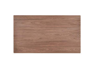 English Elm Sarha Scandinavian Walnut Dining Table with Solid Rubberwood Legs, MDF Veneer Top, 100lb Capacity B2726S00538