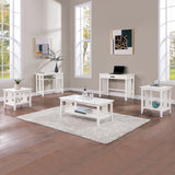 OSP Home Furnishings Sierra Side Table White Finish