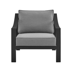 English Elm Koda Powder-coated Aluminum Outdoor Accent Chair with Weather-resistant Foam Cushions B2736P464810