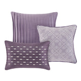 Madison Park Biloxi Transitional 7 Piece Comforter Set MP10-919 Purple