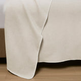 Croscill Andaz Modern/Contemporary Solid Cotton Blanket CC51-0023 Ivory