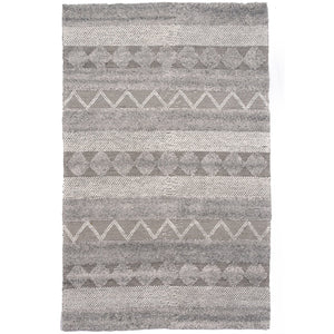 Capel Rugs Boho Bliss Indoor-outdoor Area Rug – Eco-friendly, Textured Design With Woven Geometric Patterns Stone, White 100% Polyester 1725rs09001200330