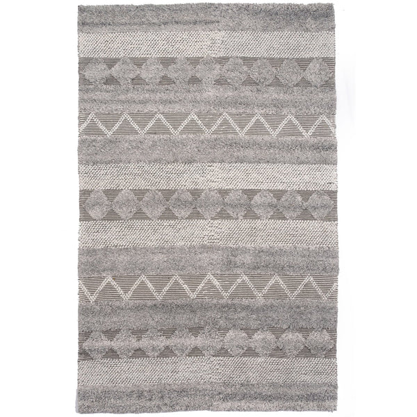 Capel Rugs Boho Bliss Indoor-outdoor Area Rug – Eco-friendly, Textured Design With Woven Geometric Patterns Stone, White 100% Polyester 1725rs09001200330