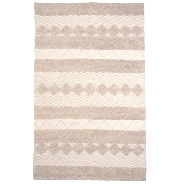 Capel Rugs Boho Bliss Indoor-outdoor Area Rug – Eco-friendly, Textured Design With Woven Geometric Patterns Alabaster, White 100% Polyester 1725rs08001000600