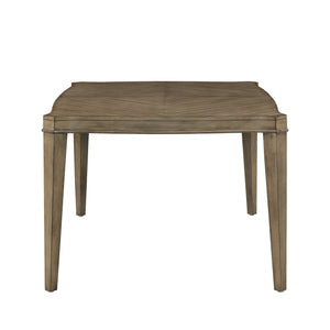 Carter Extendable Dining Table with Diamond Inlay and Tapered Legs