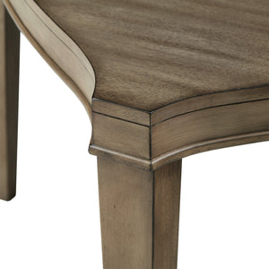 Carter Extendable Dining Table with Diamond Inlay and Tapered Legs