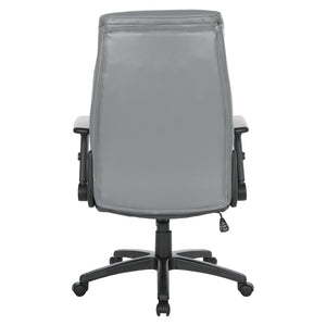 OSP Home Furnishings Exec Bonded Leather High Back Office Chair with Lumbar Support and Ergonomic Adjustability EC90200-EC42