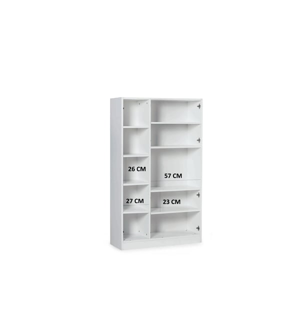 English Elm Venus Wood Shoe Storage Cabinet with 3 Shelves, Elegant White Sideboard for Entryway, Durable, Space-Saving Design B029P333922