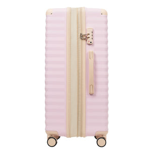 English Elm Luggage 5 Piece Abs Hardshell Travel Set with Usb Port Spinner Wheels and Tsa Lock Pink N732P265290U