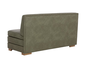 Sunpan RADCLIFF Modern Banquette in Ivanhoe Pine - Stylish, Durable Seating for Contemporary Interiors 112633