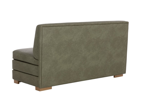 Sunpan RADCLIFF Modern Banquette in Ivanhoe Pine - Stylish, Durable Seating for Contemporary Interiors 112633