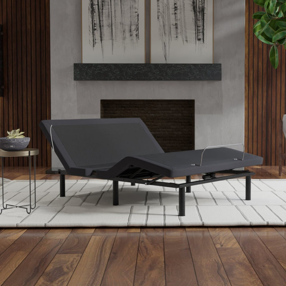 English Elm Model G2 Queen Adjustable Base with Voice Control Massage Led Lighting Zero Gravity B180P172201