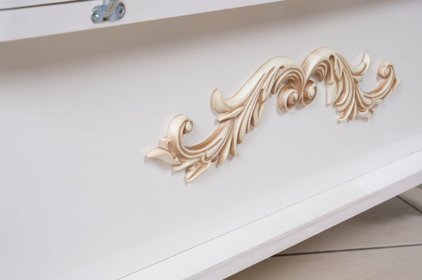 English Elm Rio Smart Coffee Table – Adjustable Height Design, Elegant White Wood, Ideal For Modern Living Spaces B029P206608-GIGA