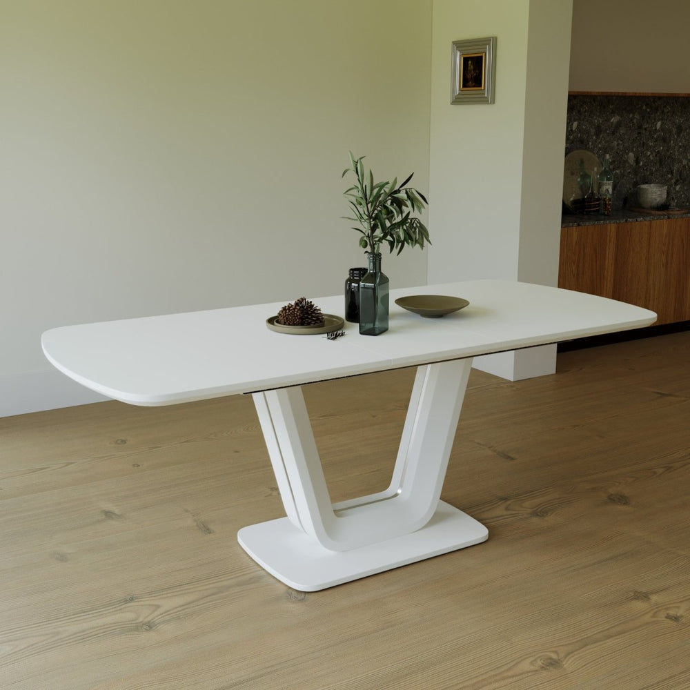 English Elm 62.4" Extendable Mdf Dining Table Mid-century Industrial Style with Bold X Metal Legs W2189S00825