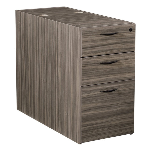OSP Home Furnishings Napa Under Desk Pedestal with Two Box Drawers and Deep File Storage for Office 36"D NAP-265-URB
