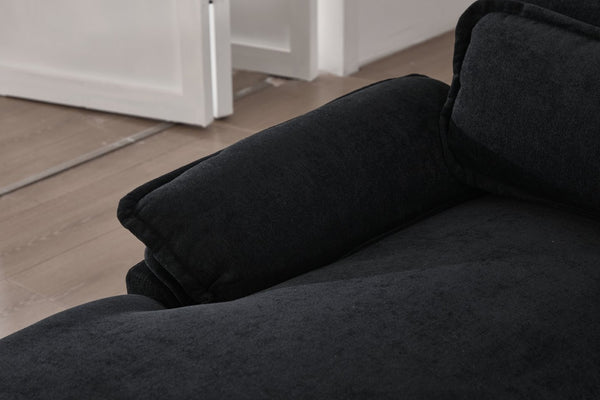 English Elm United We Win U-Shaped Cloud Couch, 110" Chenille Modular Sectional Sofa With Memory Foam & Storage W1568S00217-GIGA