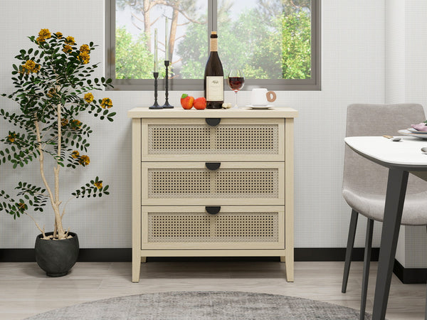 English Elm 3 Drawer Cabinet - Stylish American Design For Bedroom, Living Room, Or Study Storage Solution W688P225269