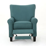 Christopher Knight Home® - Noble House - Thalia Traditional Dark Teal Fabric Recliner