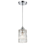 Ezra 4.5'' Wide 1-Light Pendant - Polished Chrome 17414/1 Elk Lighting