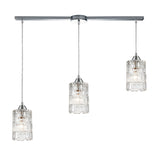 Ezra 36'' Wide 3-Light Slim Linear Pendant - Polished Chrome 17414/3L Elk Lighting