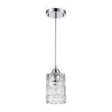 Ezra 4.5'' Wide 1-Light Pendant - Polished Chrome 17414/1 Elk Lighting