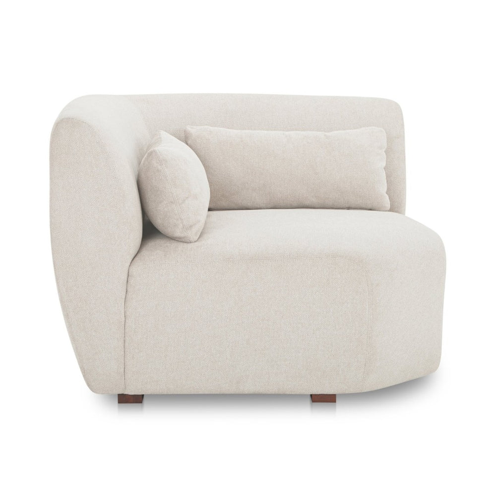 English Elm Amelia Corner Chair Wide Angled Lounge Seat in Recycled Polyester for Modern Rooms B2769P504205