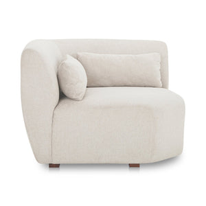 English Elm Amelia Corner Chair Wide Angled Lounge Seat in Recycled Polyester for Modern Rooms B2769P504205