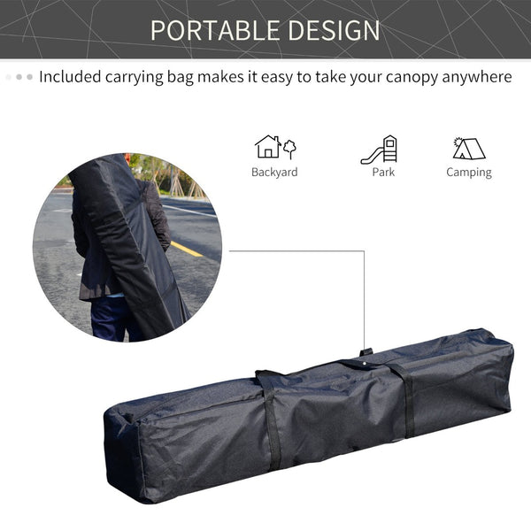 English Elm Outsunny Slant Leg Pop-Up Canopy Tent With American Flag Roof – Adjustable Height & Easy Setup! W2225P200588-GIGA