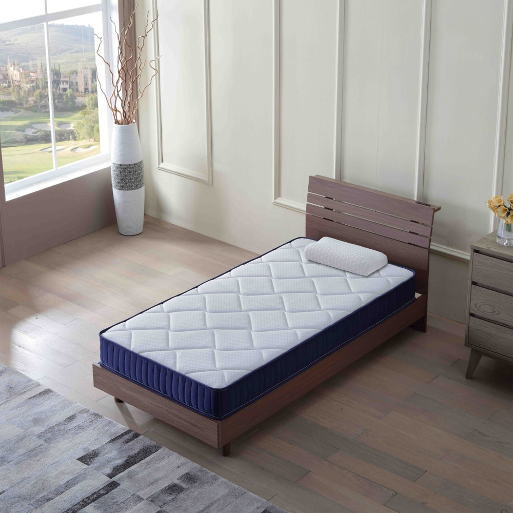 English Elm 6 Inch Twin Hybrid Mattress Pocketed Coils Memory Foam Medium Soft Kids Bunk Bed W3203P290451