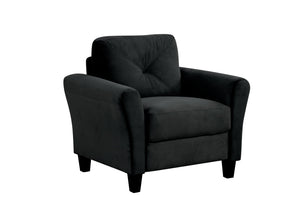 English Elm Couch Luxurious Black Velvet Sectional Set 1+2+3 - Modern Comfort For Stylish Living Spaces! W2121S00011