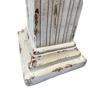 English Elm Pedestal Roman Column Stand Magnesium Oxide Aged Stone Finish Indoor Outdoor Decor W5230P450589