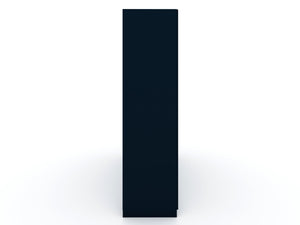 English Elm Gramercy 82" Wardrobe Organizer with Soft-Close Doors, Aluminum Rods, Shelves & Center Drawers Dark Blue B365S00002