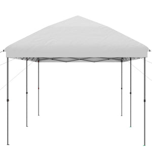 English Elm Outsunny 10' X 19' Pop Up Canopy Tent With Easy Setup, Adjustable Height, Carry Bag For Events & Patio W2225P174200-GIGA