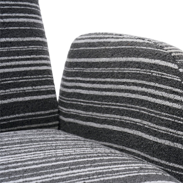 English Elm Modern 360° Swivel Boucle Armchair with High-Resilience Sponge, 550lb Capacity, Cozy Lounge Accent Chair Dark Gray W395P355513