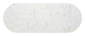 Zuo Modern Bild Console Table: Elegant White Marble & Brass Accents For Modern Living Spaces & Entryways White Natural Marble,Iron 110596-zuo-modern