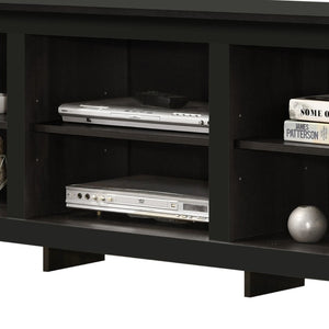 English Elm Benito Low Profile Media Console with Open Shelves Wire Management Modern Living B061P184949