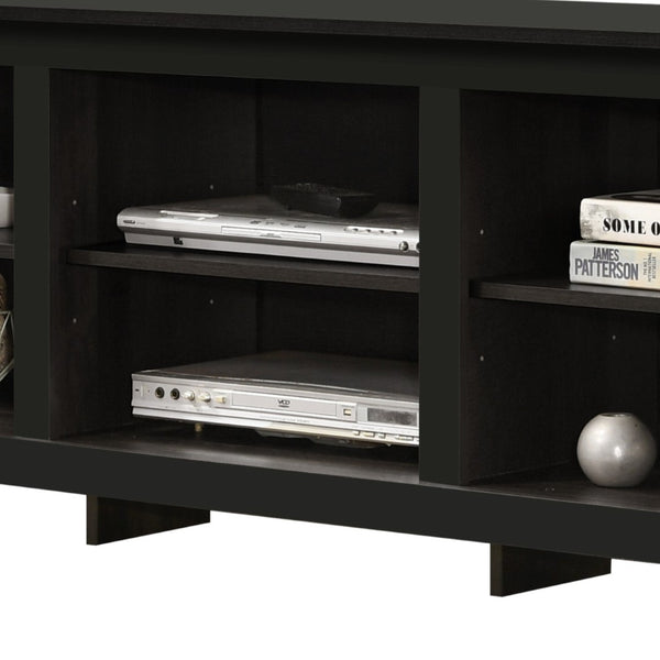 English Elm Benito Low Profile Media Console with Open Shelves Wire Management Modern Living B061P184949